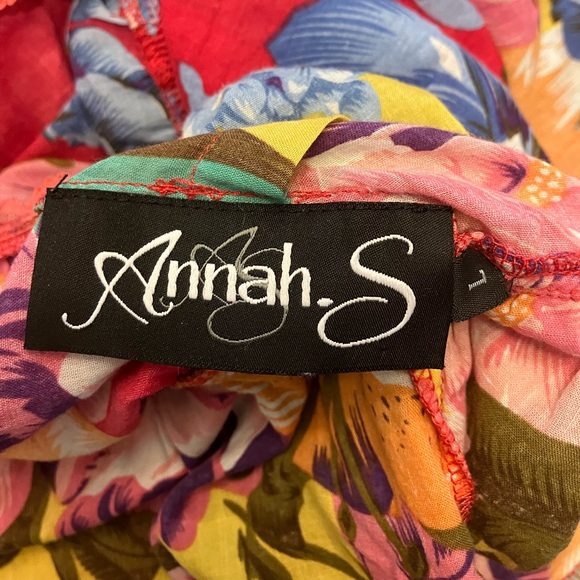 Annah Stretton 100% Cotton Lightweight Floral Dress Size Large - Picture 3 of 5